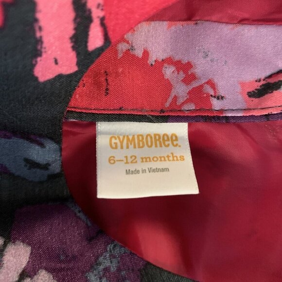 Gymboree Girls 6-12 Months Dress Pink Floral Tulle Bow Wedding Spring Party - Picture 2 of 11